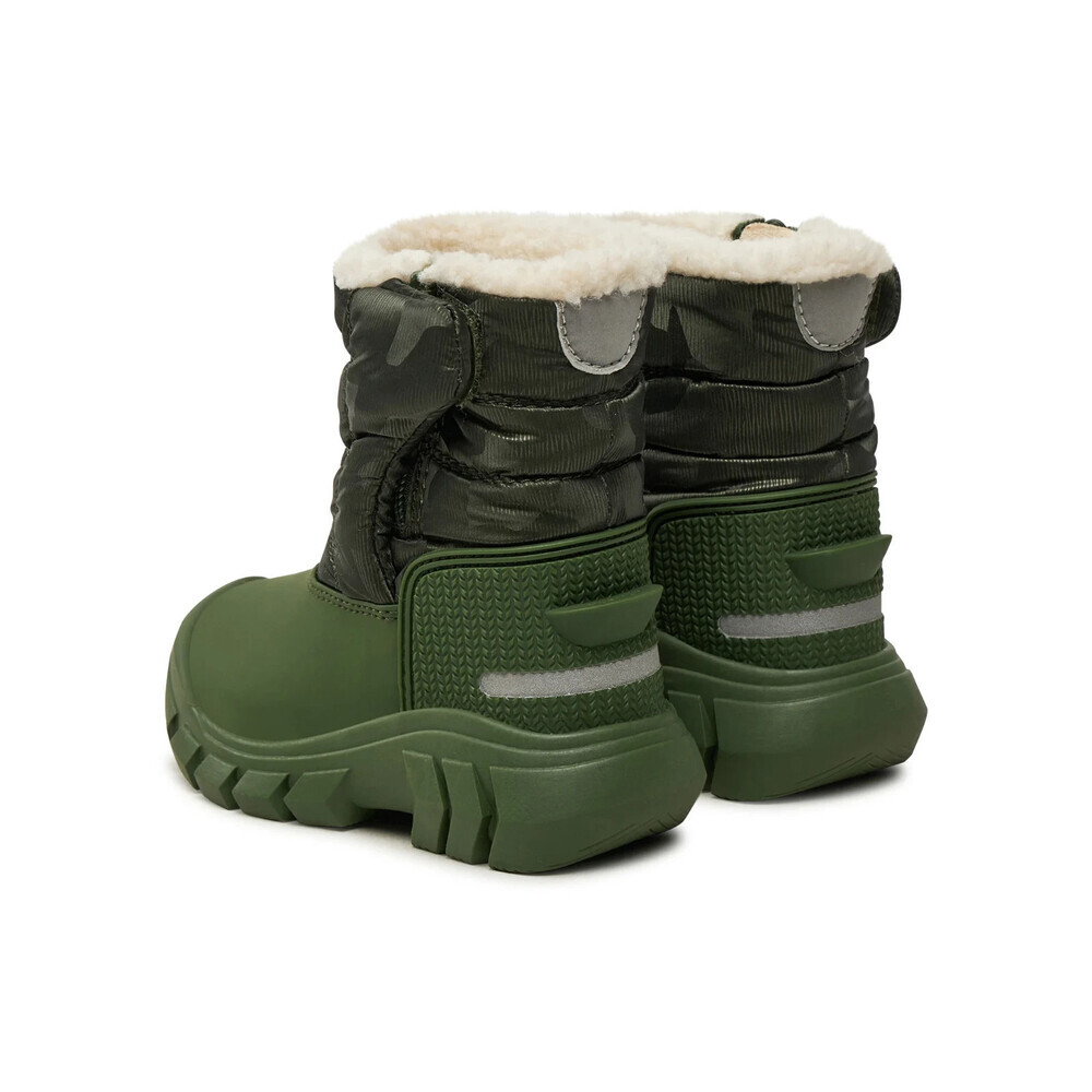 Hunter Intrepid Reflective KFT5001PCT Snow Boots Kids 7 Green Insulated JOBB496 - Picture 3 of 10